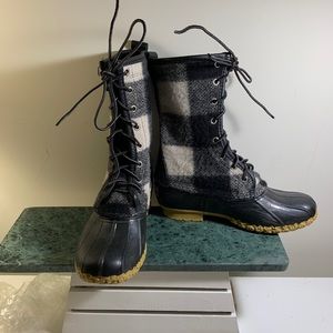 LLBean boots with wool upper
